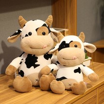 Cattle Plush Toys Simulation Milk Cow Plush Doll Stuffed Soft Pillow for Childre - £13.48 GBP