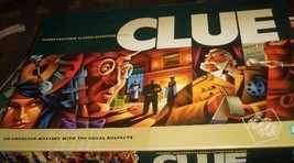 CLUE 2002 BOARD GAME--6 COLLECTIBLE SUSPECTS - £12.78 GBP