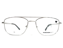 Marchon NYC Eyeglasses Frames M-9007 074 XL Shiny Light Gunmetal Gray 57... - £44.35 GBP