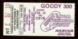 23rd Annual Goody 300 Ticket Stub Feb 14 1987 Daytona Vg - £24.35 GBP