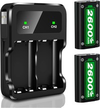 Ponkor Xbox Series X|S/Xbox One Rechargeable Battery Packs, 2X2600Mah Batteries - $37.97