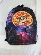 Galaxy Cat Pizza Bookbag Back Pack - £20.86 GBP