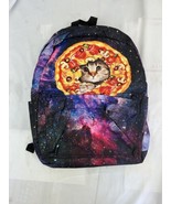 Galaxy Cat Pizza Bookbag Back Pack - £20.47 GBP