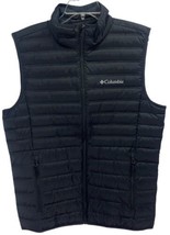 Columbia 650 Men’s Black Puffer Vest DOWN Medium Weight Nice Shape! Size... - $35.99