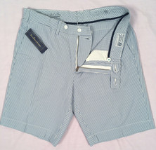NEW $90 Polo Ralph Lauren Seersucker Shorts!  *Blue &amp; Off White*  *Suffield Fit* - £33.62 GBP