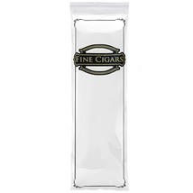 100 Zipper Lock Cigar Bags Pre-Printed Clear Plastic Bags 2-mil 3x10 - $13.35