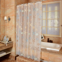 Ufatansy Shower Curtain Sea Star Theme Pattern Liner Waterproof, 100% Eco-Friend - £18.31 GBP