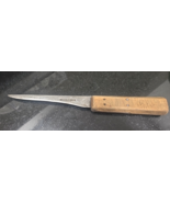 Vintage Nichols Bros Wood Handle Filet FIxed Blade Knife - $19.79