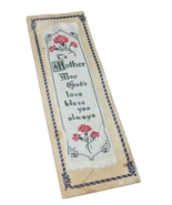 Woven Bookmark Page Mother May God Bless You Always Carroll Good NYC USA... - $13.81