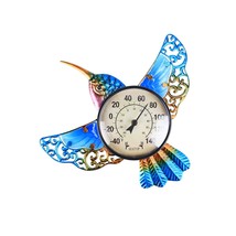 Indoor Outdoor Thermometer Hummingbird Waterproof Wall-Mounted Thermomet... - $50.99