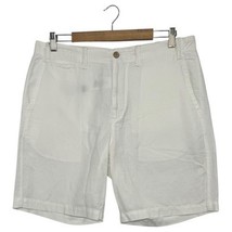 Polo Ralph Lauren Shorts Mens 33 White Linen Classic Fit Summer Casual P... - $25.73