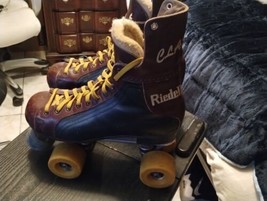 Riedell 166 Classic Roller Skates Chicago Custom II  Plates Very Rare Great Cond - £297.13 GBP