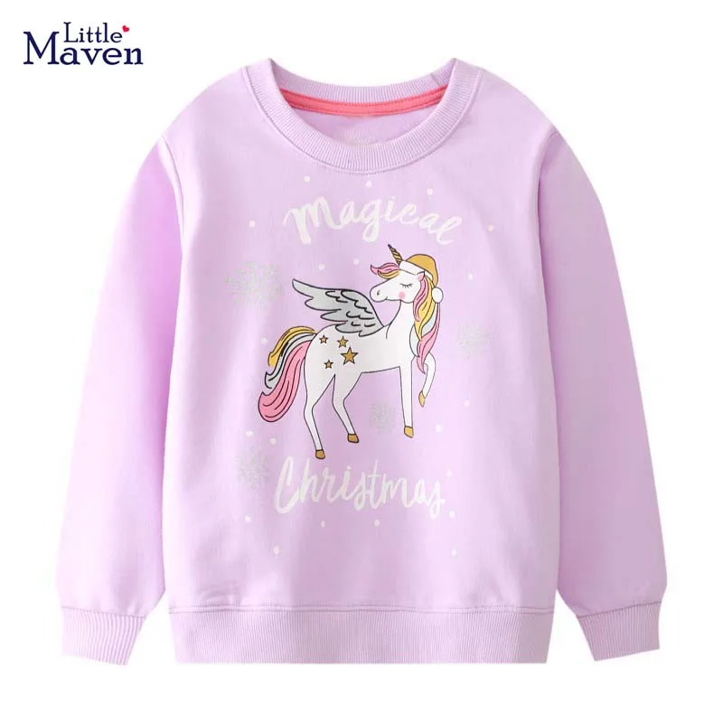 Little maven  Purple Sweatshirt Baby Girls  Cotton Casual Clothes Lovely Tops So - £69.86 GBP