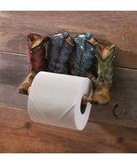 COWBOY BOOTS TOILET PAPER HOLDER - $545.51 MXN