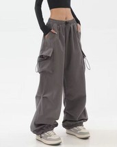 Baggy Elastic Waist Cargo Pants - $562.94 MXN