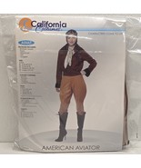 Women&#39;s American Aviator Pilot Costume Size SMALL (6-8) California Costumes - $47.21