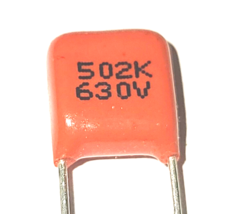 5NF 502k 630v Orange Chicklet Capacitor 5000pf - £1.86 GBP