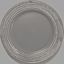 THOMSON Pottery Light Gray Swirl Birch White Retired Stoneware Salad Plates 8&quot; - £7.71 GBP