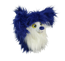 9&quot; Disney Jr Vampirina Blue &amp; White Fuzzy Wolfie Dog Stuffed Animal Toy Plush - £22.51 GBP