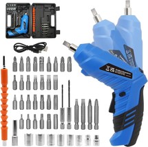 Cordless Electric Screwdriver 3.6V Rechargeable Power Screwdriver with 47 pcs Ac - £39.76 GBP