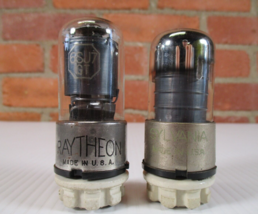 Lot of 2 6SJ7GT  Raytheon Sylvania Vacuum Tubes TV-7 Tested Strong - $12.00