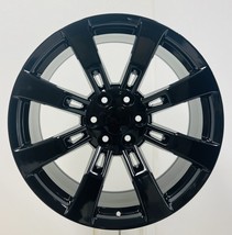 GMC 22&quot; Gloss Black 8 Spoke Wheels For 2000-2018 Sierra Yukon Denali New Set 4 - £867.43 GBP