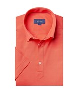 Eton Men&#39;s Contemporary-Fit Pique Polo in Pink/Red-Size 3XL - £78.66 GBP