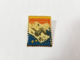 Vtg JGA USPS Comprehending The Universe Stamp Enamel Pin USA 18 Cent NASA Postal - £9.48 GBP