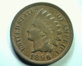 1896 S7 1/1 (N) 1896/1896 (W) Indian Cent Penny Choice About Uncirculated Ch. Au - $195.00