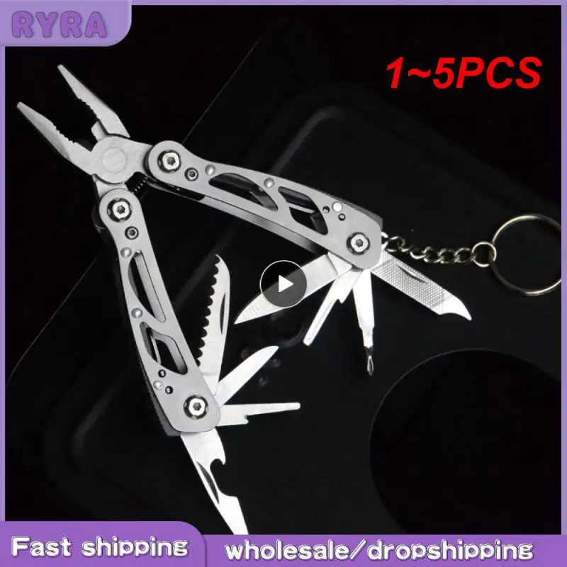 1~5PCS Pocket Tool Pliers Multi-function Folding Key Chain Pliers Combination - £10.35 GBP+