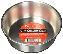 Proselect Stainless Steel Dog Bowl with Rubber Base, 8-Inch, 52-Ounce - £19.66 GBP+
