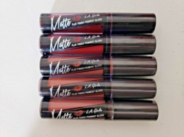 LA Girl Matte Flat Finish Pigment Gloss Bazaar Secret Dreamy Fleur New Set Of 5 - £11.60 GBP