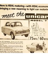 1957 Opperman Unicar Model T Euro Import Advertisement Autocar Automobil... - $41.31 CAD
