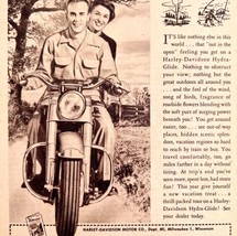 Harley Davidson Motorcycle Hydra Glide 1951 Advertisement Automobilia DWY1A - £23.46 GBP