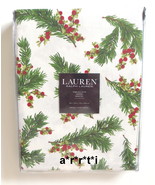Ralph Lauren Cedarberry Christmas Holiday Winter Tablecloth 60&quot; x 120&quot; NIP - £60.64 GBP