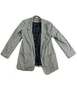 Soft Surroundings Women&#39;s Oversized Open Blazer Houndstooth Plaid Jacket XS - $11.97