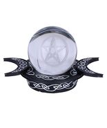 Celtic Triple Moon Pentagram Scrying Gazing Ball and Stand! - $580.97 MXN