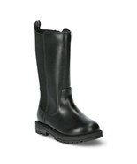 Wonder Nation Big Girls Tall Riding Boots Size 3 Black Side Zip Easy On/Off - $40.93 CAD