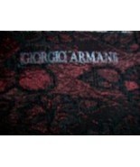 4yds X 53in GIORGIO ARMANI BURGUNDY &amp; BLACK FLORAL MATELASSE FABRIC 2 li... - £103.69 GBP