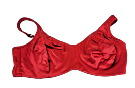 Vintage Victoria's Secret Second Skin Satin Red Bra Underwire 38C - $59.39