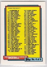 M) 1992 Topps Baseball Trading Card - Checklist No. 4 #527 - £1.55 GBP
