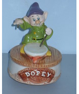 Vintage Disney Snow White &amp; The Seven Dwarfs Dopey Music Box - £37.48 GBP