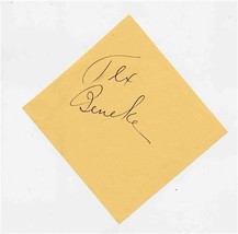 Tex Beneke Autograph Bandleader Saxophonist  - £21.68 GBP