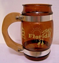 Beer Steins Cups Mugs Florida Souvenir Palm Tree Alligator Boating Fishi... - $6.92