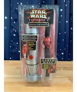 1999 STAR WARS EPISODE 1 Darth Maul Collector Watch Lightsaber Case Mint... - £8.75 GBP