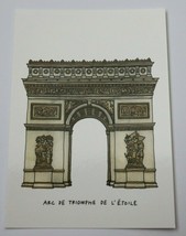 Intercontinental Paris Le Grand Hotel Postcard Arc de Triomphe de L`Etoile Card - £7.82 GBP