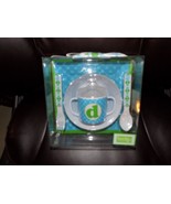 MudPie Initial &quot;d&quot; Feeding Set Blue &amp; Green 5-Pc Sippy Cup Bowl Spoon Fo... - $35.17 CAD