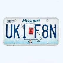 2017 United States Missouri Show Me State Base License Plate UK1 F8N - $17.81