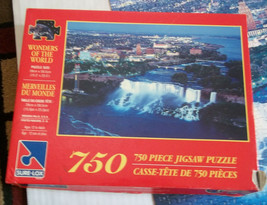 Niagara Falls U.S.A. Wonders Of The World 750 Piece Sure-Lox Jigsaw Puzzle - £10.11 GBP