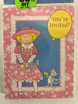 BLOWOUT - Vintage Holly Hobbie Invitations 16 Cards / Envelopes YOUR INV... - $163.39 MXN